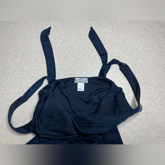 Trixxi Navy Blue Jeweled Evening Dress Size Small - Picture 7 of 10